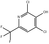 2,4-二氯-6-(三氟甲基)吡啶-3-醇, 1214361-93-9, 结构式