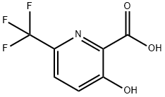 3-Hydroxy-6-(trifluoromethyl)pyridine-2-carboxylic acid Struktur