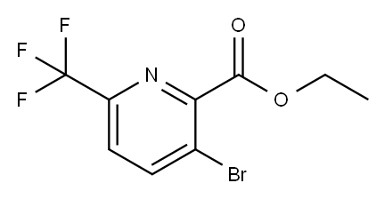 3-溴-6-三氟甲基吡啶-2-甲酸乙酯 结构式
