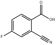2-Cyano-4-fluorobenzoic acid, 1214369-42-2, 结构式
