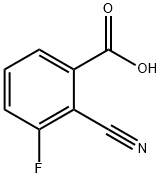 2-Cyano-3-fluorobenzoic acid Struktur