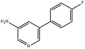 5-(4-氟苯基)吡啶-3-胺 结构式