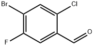 2-氯-4-溴-5-氟苯甲醛 结构式
