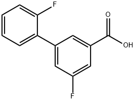 3-(2-Fluorophenyl)-5-fluorobenzoic acid Struktur