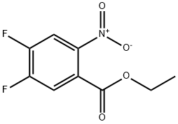 2-硝基-4,5-二氟苯甲酸乙酯, 1214387-06-0, 结构式