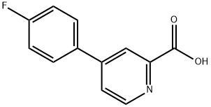 4-(4-氟苯基)吡啶-2-甲酸, 1214388-36-9, 结构式