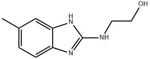 2-[(5-メチル-1H-ベンズイミダゾール-2-イル)アミノ]エタノール 化学構造式