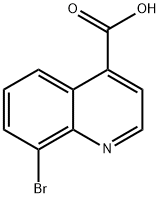 4-羧基-8-溴喹啉 结构式