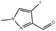 4-Iodo-1-Methyl-1H-pyrazole-3-carbaldehyde Struktur