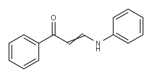 3-Anilino-1-phenyl-2-propen-1-one Struktur