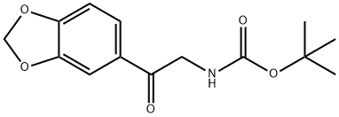 (2-BENZO[1,3]DIOXOL-5-YL-2-OXO-ETHYL)-CARBAMIC ACID TERT-BUTYL ESTER, 121505-99-5, 结构式