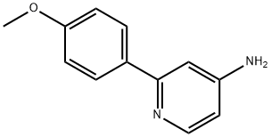 2-(4-甲氧基苯基)吡啶-4-胺, 1215072-60-8, 结构式