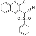 (3-CHLOROQUINOXALIN-2-YL)(PHENYLSULFONYL)ACETONITRILE 化学構造式