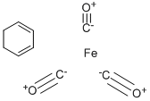 シクロヘキサジエン鉄トリカルボニル 化学構造式