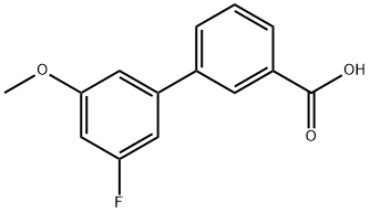 3'-Fluoro-5'-methoxybiphenyl-3-carboxylic acid Struktur