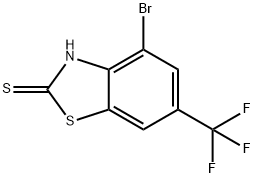 4-Bromo-6-(trifluoromethyl)benzo[d]thiazole-2-thiol Structure