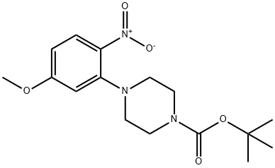 t-Butyl 4-(5-methoxy-2-nitrophenyl)piperazine-1-carboxylate Structure