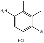 4-ブロモ-2,3-ジメチルアニリン塩酸塩 化学構造式