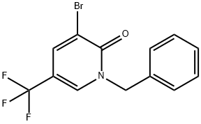 1-Benzyl-3-bromo-5-(trifluoromethyl)pyridin-2(1H)-one Structure