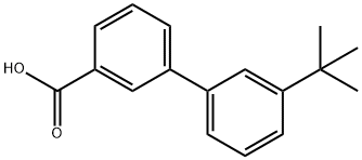 3-tert-Butylbiphenyl-3-carboxylic acid Struktur