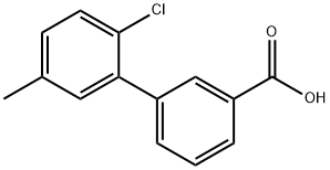 2-CHLORO-5-METHYLBIPHENYL-3-CARBOXYLIC ACID, 1215206-22-6, 结构式