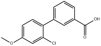 2'-Chloro-4'-methoxybiphenyl-3-carboxylic acid Structure