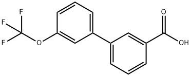 3'-(トリフルオロメトキシ)ビフェニル-3-カルボン酸 化学構造式