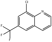 8-Chloro-6-(trifluoromethyl)quinoline Struktur