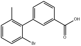 2-BROMO-6-METHYLBIPHENYL-3-CARBOXYLIC ACID, 1215206-69-1, 结构式