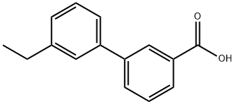 3-ETHYLBIPHENYL-3-CARBOXYLIC ACID, 1215206-74-8, 结构式