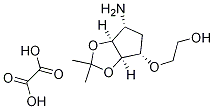 2-(((3aR,4S,6R,6aS)-6-aMino-2,2-diMethyltetrahydro-3aH-cyclopenta[d][1,3]dioxol-4-yl)oxy)ethanol oxalate Structure