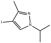 4-碘-1-异丙基-3-甲基-1H-吡唑,1215295-86-5,结构式