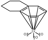 TRICARBONYL(1,2,3,4-TETRAHYDRONAPHTHALENE)CHROMIUM Struktur