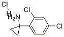 1-(2,4-ジクロロフェニル)シクロプロパンアミン塩酸塩 化学構造式