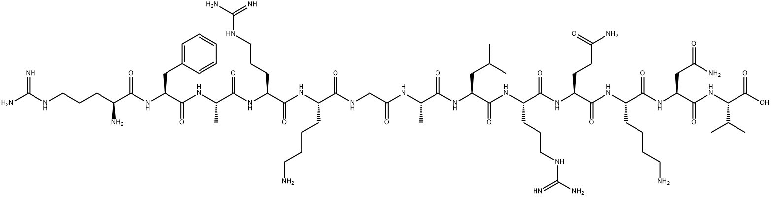 ARG-PHE-ALA-ARG-LYS-GLY-ALA-LEU-ARG-GLN-LYS-ASN-VAL,121545-65-1,结构式