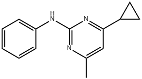 嘧菌环胺 结构式