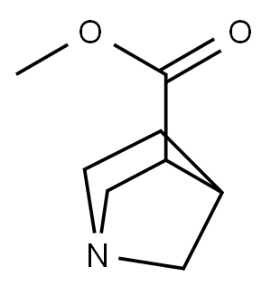Methyl exo-1-azabicyclo[2.2.1]heptane-3-carboxylate Struktur