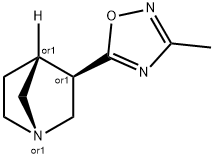 5-[1-アザビシクロ[2.2.1]ヘプタン-3-イル]-3-メチル-1,2,4-オキサジアゾール 化学構造式