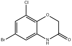 6-溴-8-氯-2H-苯并[B][1,4]恶嗪-3(4H) - 酮 结构式