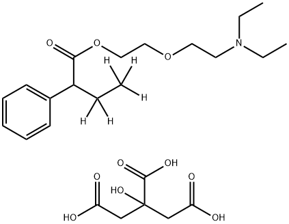 柠檬酸丁胺酯-d5 , 1215650-08-0, 结构式