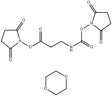 N-Succinimidoxycarbonyl-β-alanine N-Succinimidyl Ester 1,4- Dioxane complex Struktur