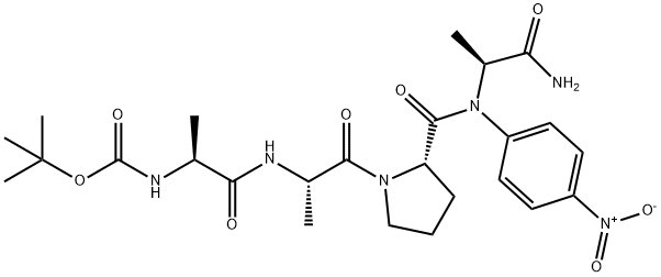 BOC-ALA-ALA-PRO-ALA-PNA Structure