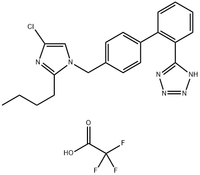Deshydroxymethyl Losartan Trifluoroacetate Salt Structure