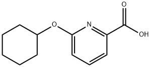 2 - 吡啶羧酸,6 - (环己氧基), 1215727-89-1, 结构式
