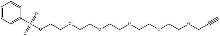 3,6,9,12,15-Pentaoxaoctadec-17-yn-1-ol 1-Benzenesulfonate Structure