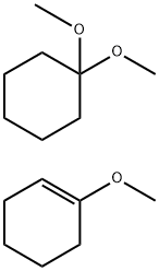 1-METHOXYCYCLOHEXENE/CYCLOHEXANONE DIMETHYLACETAL MIXTURE Struktur