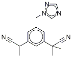 α-Desmethyl Anastrozole 化学構造式