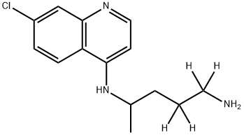 N,N-Dideethylchloroquine-d4 Struktur