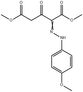 DIMETHYL 2-[2-(4-METHOXYPHENYL)HYDRAZONO]-3-OXOPENTANEDIOATE Struktur