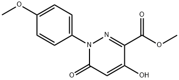 METHYL 4-HYDROXY-1-(4-METHOXYPHENYL)-6-OXO-1,6-DIHYDRO-3-PYRIDAZINECARBOXYLATE Struktur